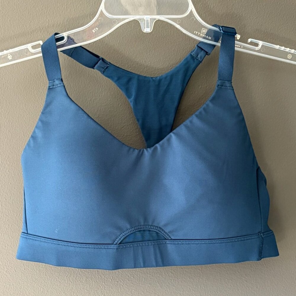 Victoria's Secret Sport Bra Teal Blue Racerback Light Padding Size Medium